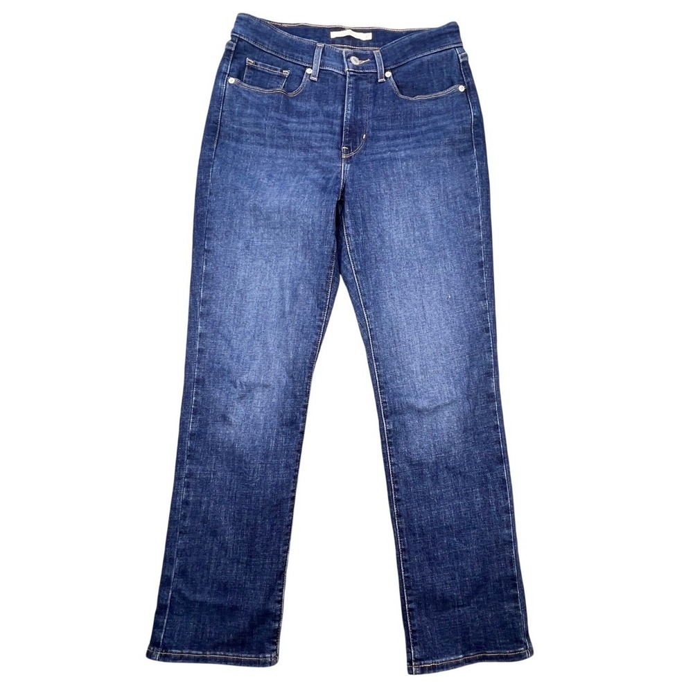 Levi's Blue Classic Straight High Rise Denim Jeans Women 27